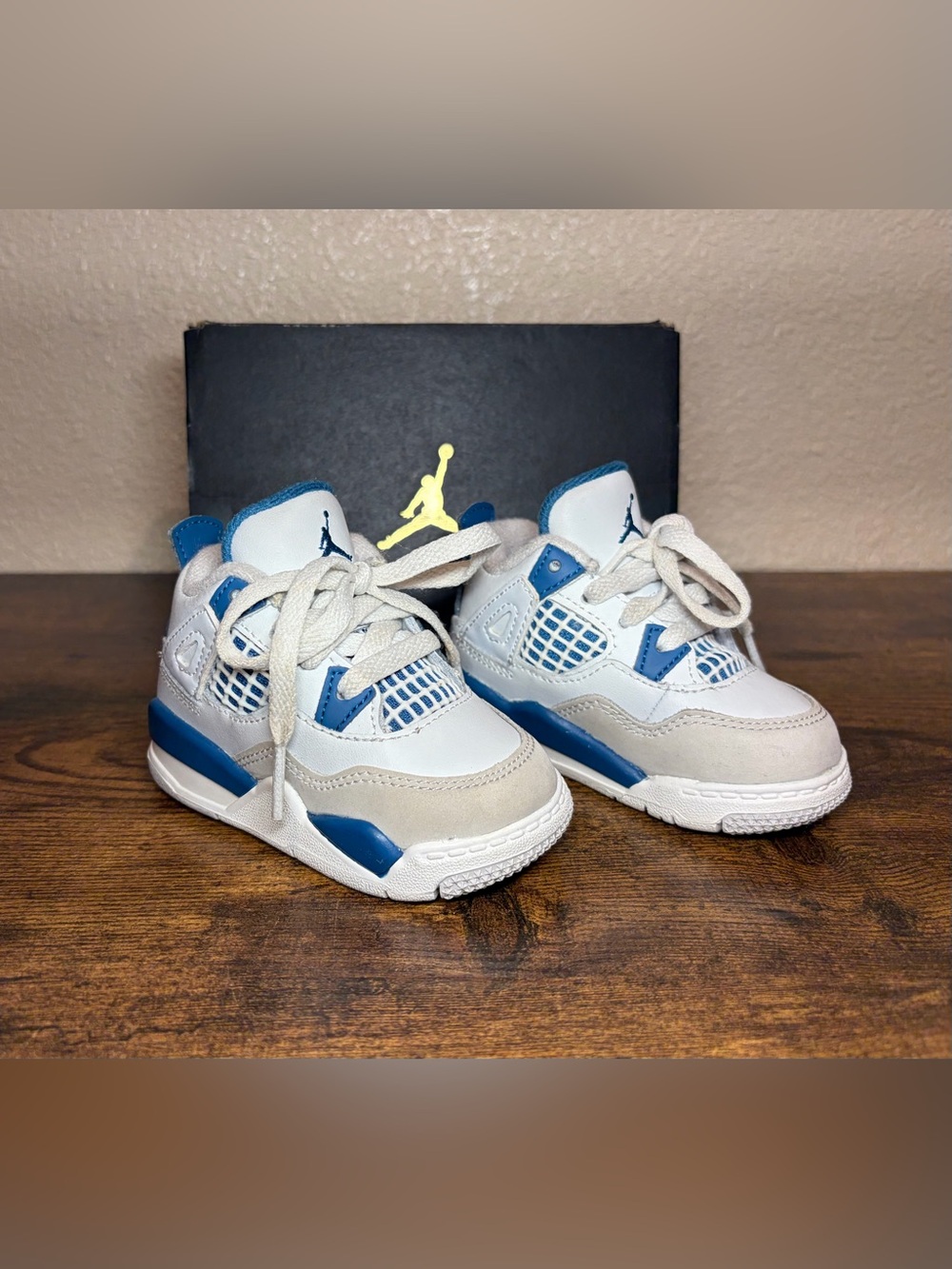 Nike Air Jordan 4 Retro Military Toddler Shoes Size 4c US With Original Box